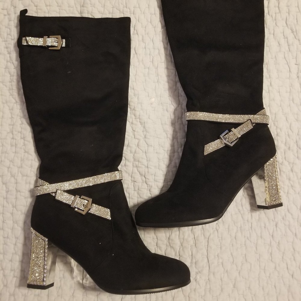 Sparkly Knee High Boots